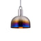 Forked Pendant Light  option Burnt Steel