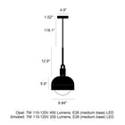 Forked Pendant Light