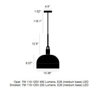 Forked Pendant Light