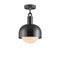 Forked Semi Flush Mount  option Opal