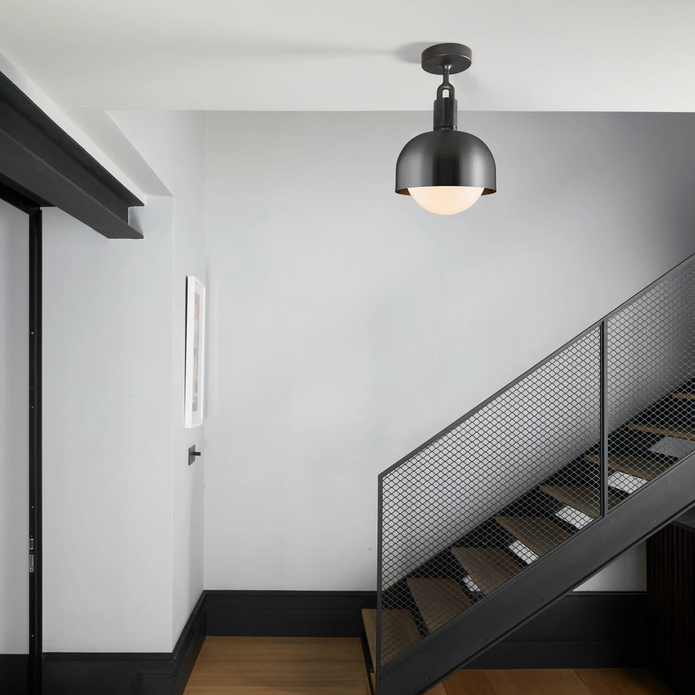 Forked Semi Flush Mount