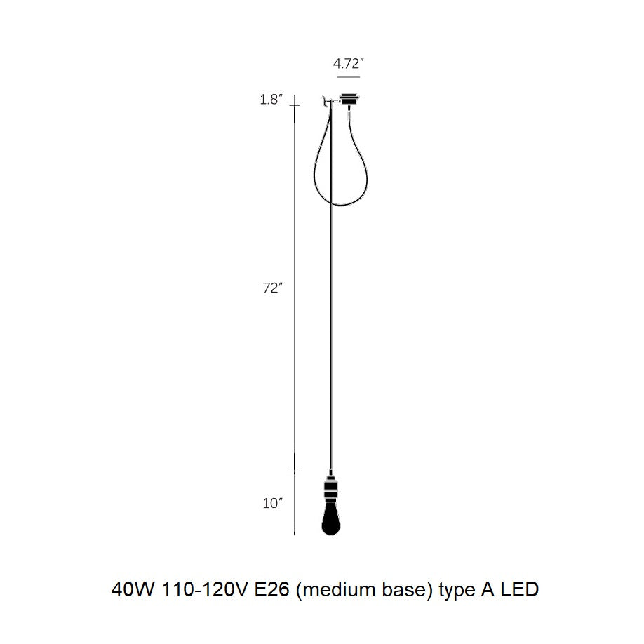 Hooked 1.0 Nude Pendant Light