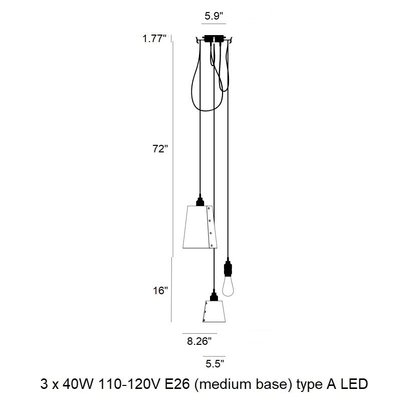 Hooked Mix Cluster Pendant Light
