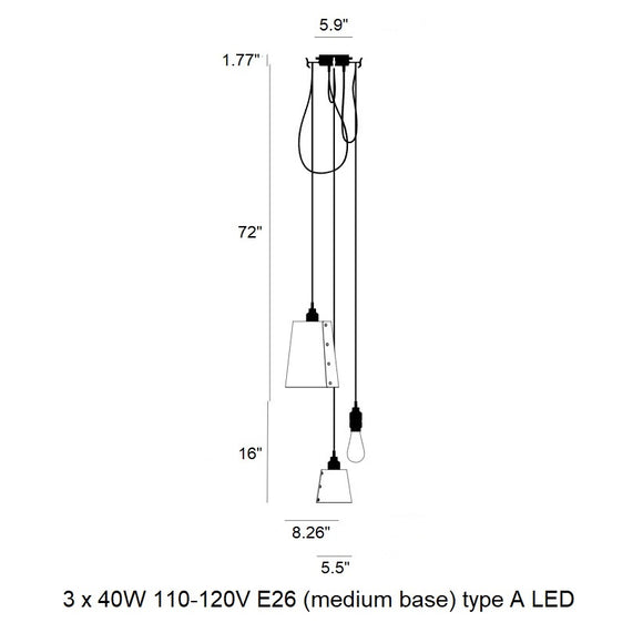 Hooked Mix Cluster Pendant Light