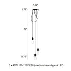 Hooked Nude Cluster Pendant Light