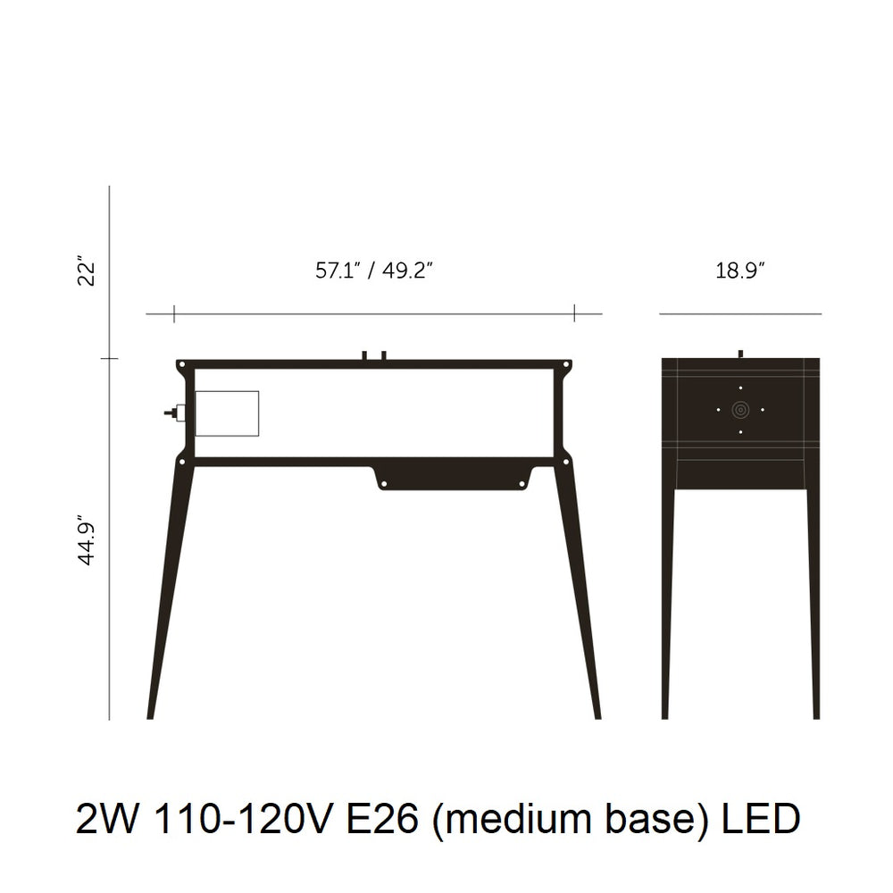 The Rockstar Bar Table with Light
