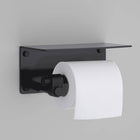 Cast Toilet Roll Holder with Shelf