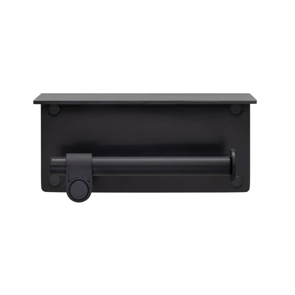 Cast Toilet Roll Holder with Shelf