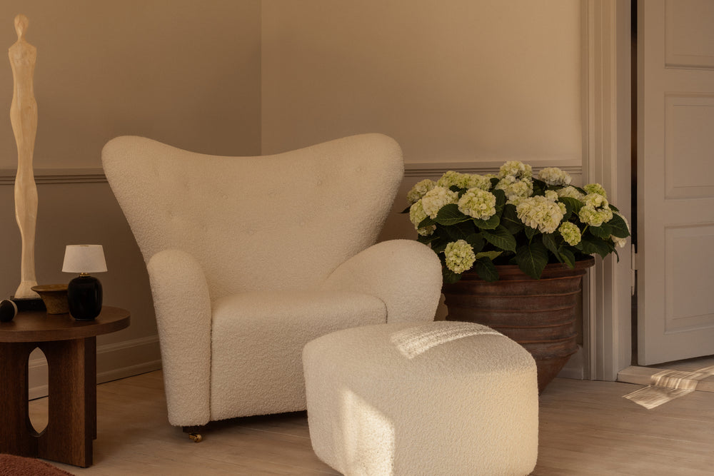 The Tired Man Lounge Chair with Footstool