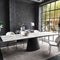 Ellisse Rectangular Extendable Dining Table  option P15 Matte Black / Large: 78.75 in width