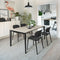 Abby Dining Side Chair  option P15 Matte Black
