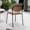 Cozy Dining Chair  option Tobacco Harry / Matte Black