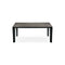 Delta Rectangle Extendable Dining Table  option P15 Matte Black