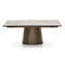 Ellisse Rectangular Extendable Dining Table  option P38M Matte Lava / Large: 78.75 in width