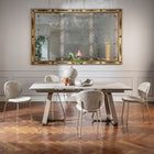 Inès Upholstered Dining Chair with Metal Base