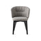 Sweel Upholstered Dining Chair  option S8S Kalix Grey / P15L Ash Matte Black