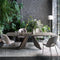 Tuka Mid Hole Dining Chair  option Sand Enil / Matte Lava