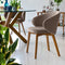 Tuka Wood Armchair  option Walnut Beechwood