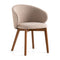 Tuka Wood Armchair  option Walnut Beechwood