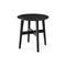 Abrey Side Table  option P18C Calacatta Black Marble Ceramic / P15L Ash Matt Black