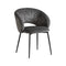 Anime Upholstered Dining Chair  option P15 Matte Black