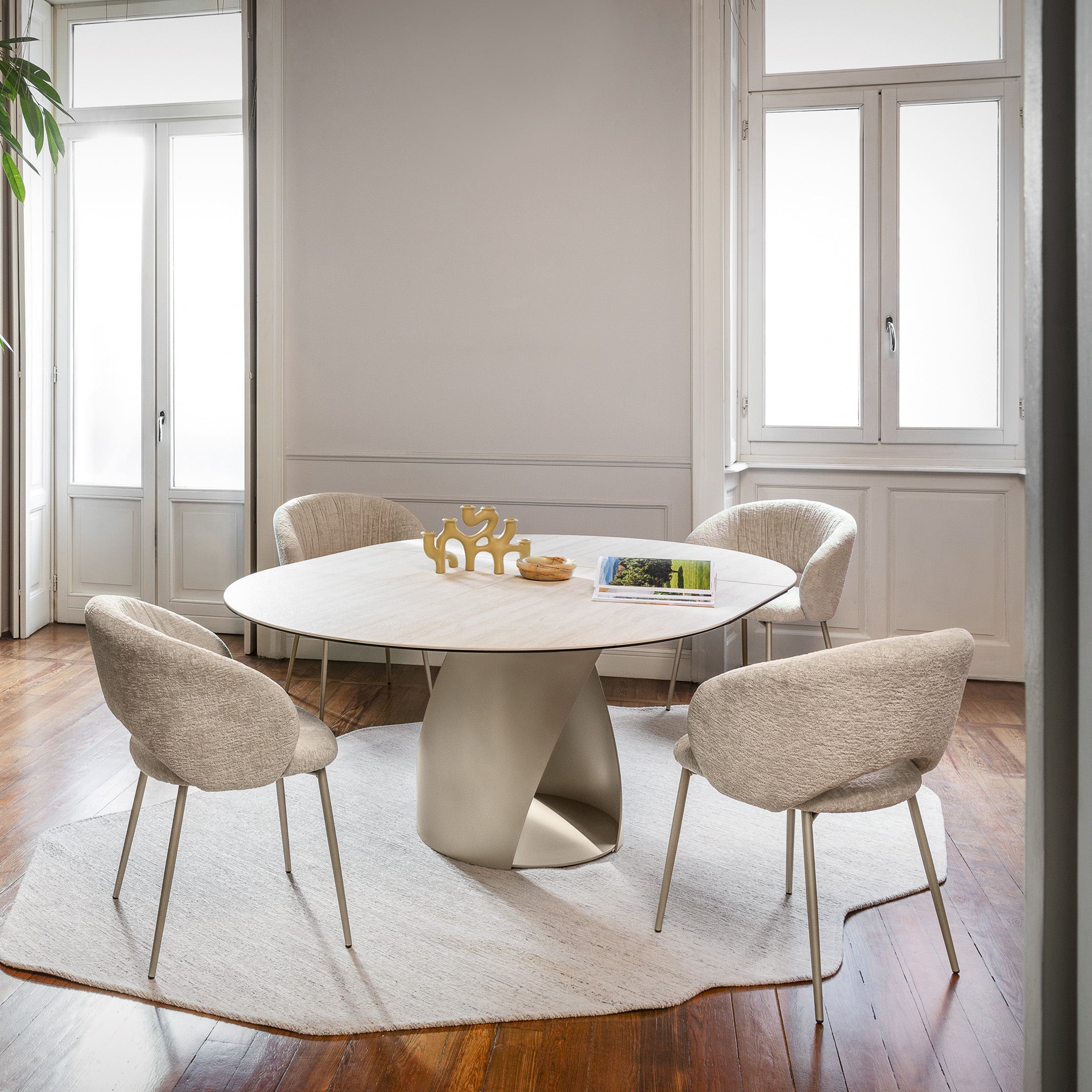 椅子 Calligaris set of 2 Calligaris Anime Upholstered Dining Chair - 2Modern