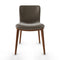 Annie Upholstered Wooden Chair  option P201 Walnut Beech