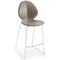 Basil Counter Stool  option D03 Taupe Regenerated Leather