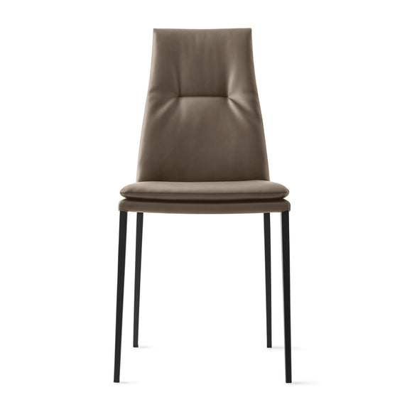 Carmen Upholstered Chair with Metal Base