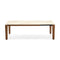 Dogma Rectangular Extendable Dining Table  option P27C Golden Statuary Marble Ceramic / P201 Walnut Veneer / P201 Ash Walnut