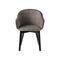 Holly Fab Upholstered Armchair  option SLX Boucle Taupe / P15L Ash Matt Black