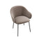 Holly Fab Upholstered Armchair with Metal Base  option S0F Venice Sand