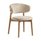 Oleandro Chair with Wood Base  option T2H Aspen Sand / P1GW Ash Canaletto Walnut