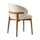 Oleandro Wooden Armchair with Upholstered Seat and Backrest