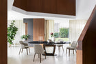 Orbital Curved Extendable Dining Table