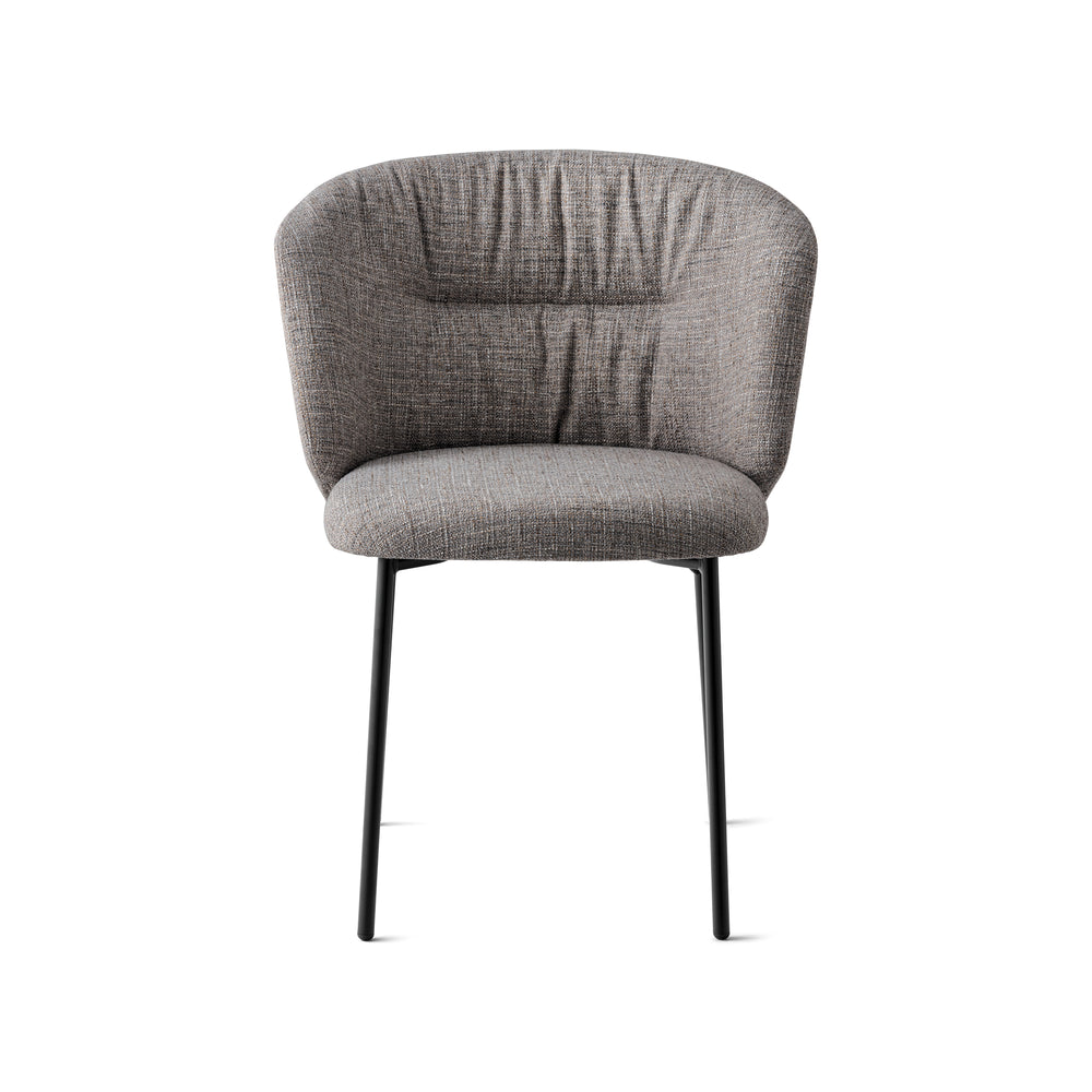 Sweel Upholstered Dining Chair with Metal Base
