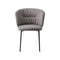 Sweel Upholstered Dining Chair with Metal Base  option S8S Kalix Grey