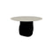 Twins Round Dining Table  option P27C Golden Statuary Marble