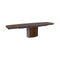 Yoroi Curved Extendable Dining Table  option P14C Bronze