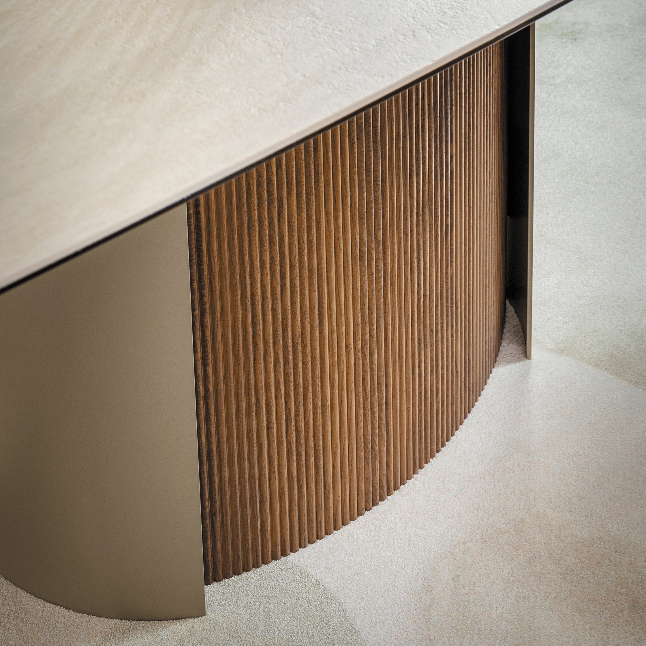 Calligaris Yoroi Curved Extendable Dining Table - 2Modern