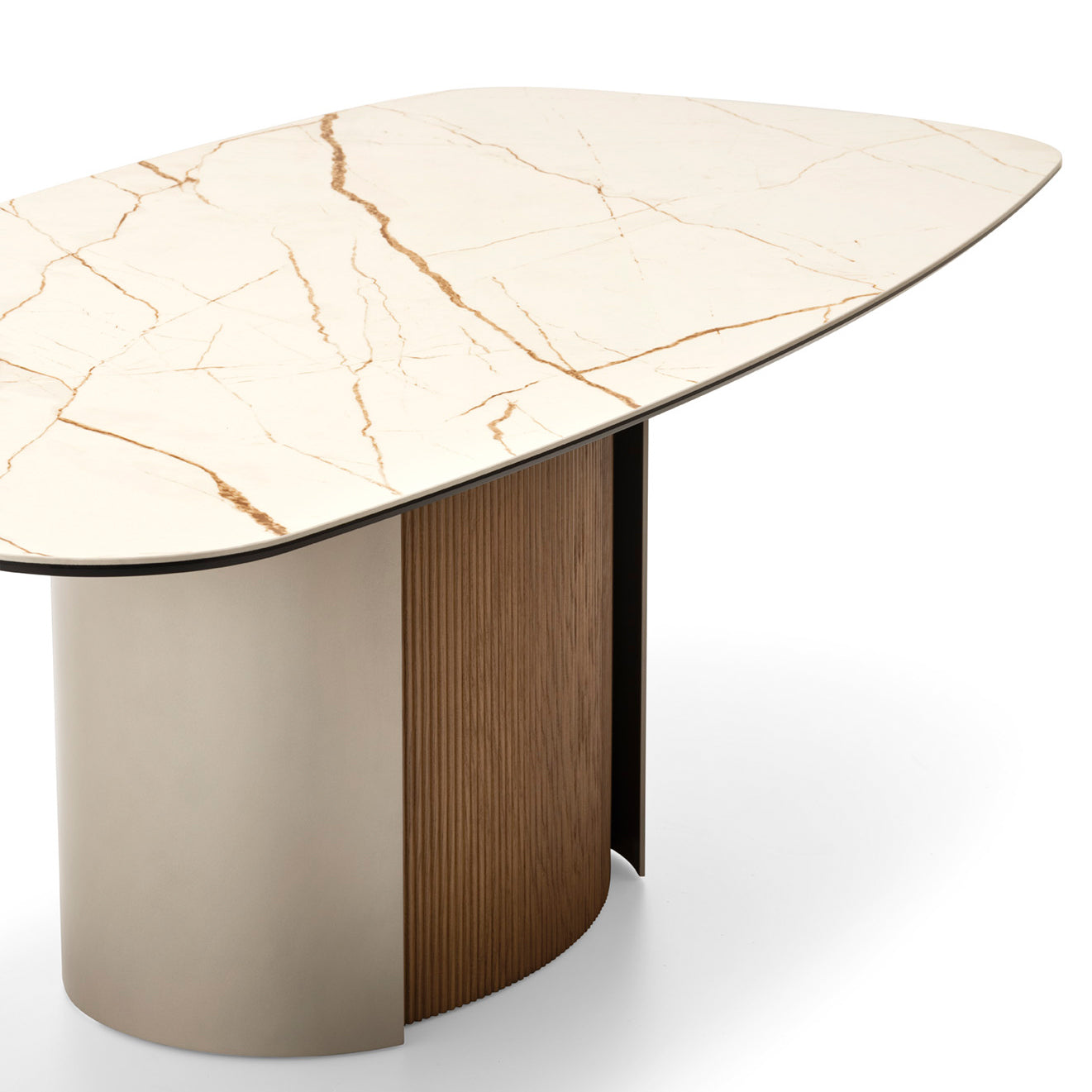 Calligaris Yoroi Curved Extendable Dining Table - 2Modern
