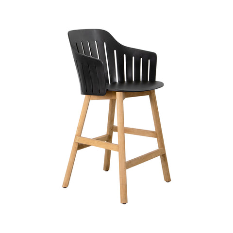 Choice Outdoor Stool with Wood Legs