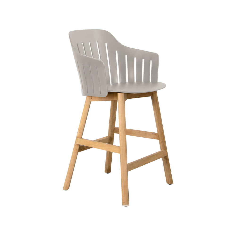Choice Outdoor Stool with Wood Legs
