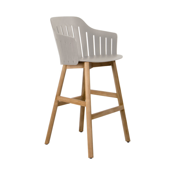 Choice Outdoor Stool with Wood Legs