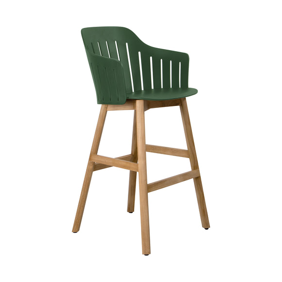 Choice Outdoor Stool with Wood Legs
