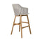 Choice Outdoor Stool with Wood Legs  option Bar: 29.5 in height