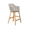 Choice Outdoor Stool with Wood Legs  option Counter: 25.6 in height