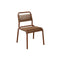Al Dente Outdoor Stackable Chair  option Desert Red Aluminum / Desert Red Cane Line Weave