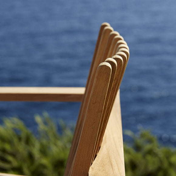 Amaze Outdoor Teak Stackable Lounge Chair