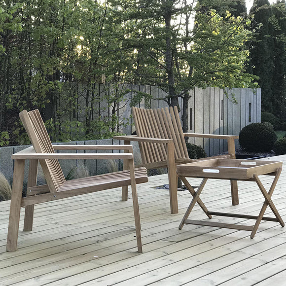 Amaze Outdoor Teak Stackable Lounge Chair